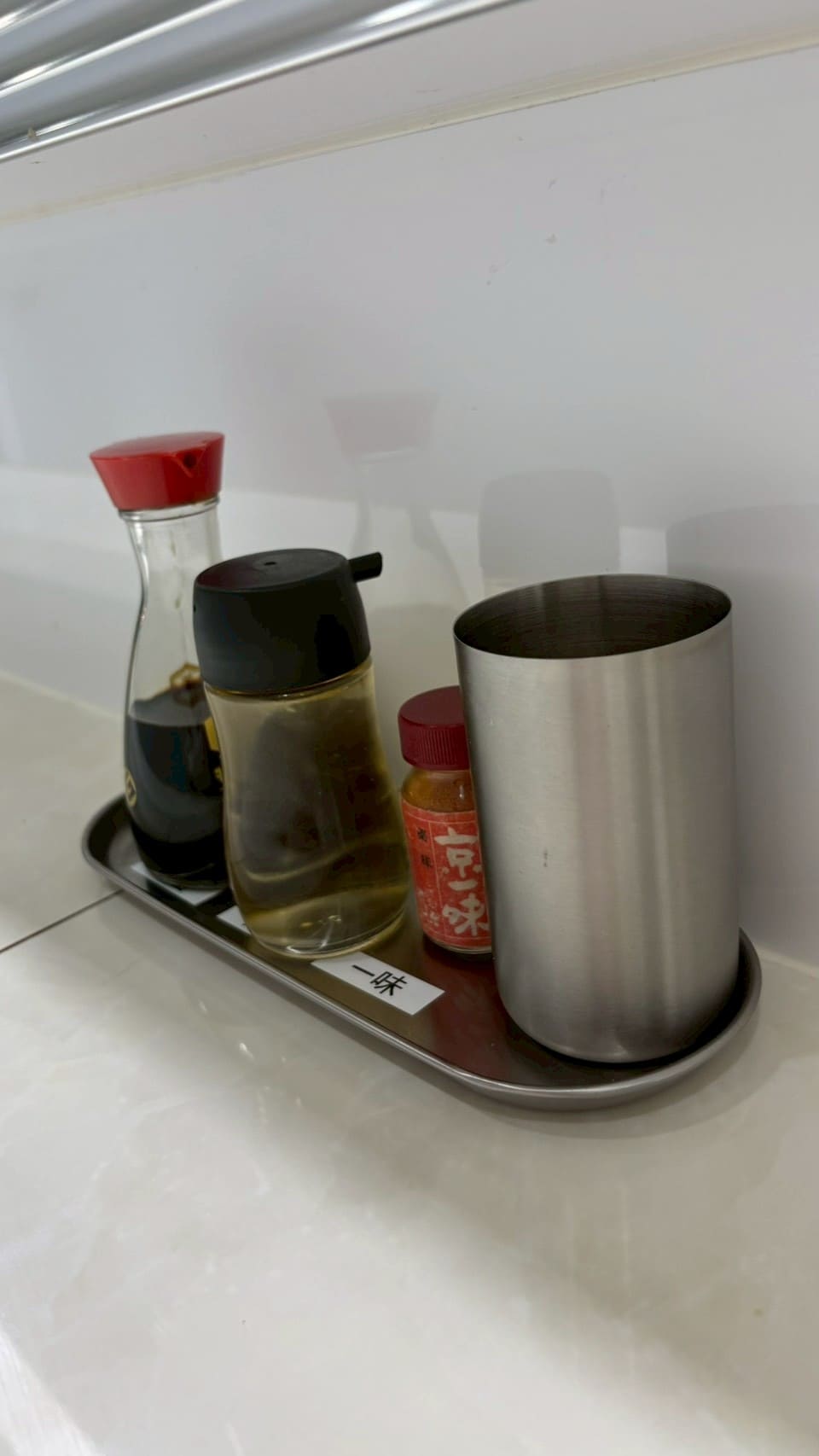 蒲田の中華そば きくたにの卓上