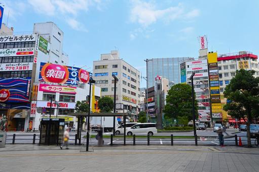 蒲田駅周辺の街並み